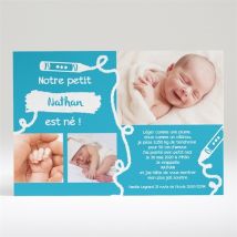 Faire-part naissance Belle Annonce originale personnalisable - 14,5 x 21 cm - Monfairepart