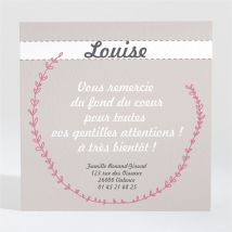 Remerciement naissance Accordeon naissance photo personnalisable - 9,5 x 9,5 cm - Monfairepart