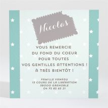 Remerciement naissance Biscuit à croquer personnalisable - 9,5 x 9,5 cm - Monfairepart
