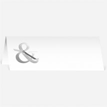 Marque-place mariage Esperluette et étiquettes personnalisable - 9,5 x 4,2 cm - Monfairepart