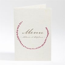 Menu mariage Oui encadré original personnalisable - 10 x 14,5 cm - Monfairepart