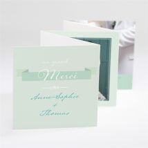 Carte de remerciement mariage A découvir personnalisable - 7,5 x 7,5 cm - Monfairepart