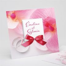Faire-part mariage Pluie de fleurs personnalisable - 15 x 14 cm - Monfairepart
