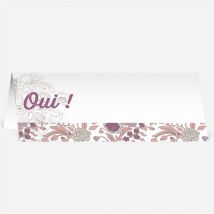 Marque-place mariage Liberty pastel vintage personnalisable - 9,5 x 4,2 cm - Monfairepart