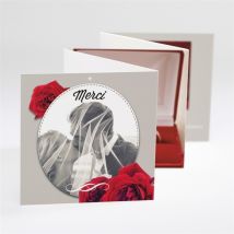 Carte de remerciement mariage La surprise personnalisable - 7,5 x 7,5 cm - Monfairepart