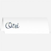 Marque-place mariage Étiquettes trompe l'oeil personnalisable - 9,5 x 4,2 cm - Monfairepart