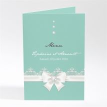 Menu mariage Strass et paillettes personnalisable - 10 x 14,5 cm - Monfairepart