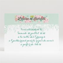 Carton d'invitation mariage Le Printemps personnalisable - 11 x 7,5 cm - Monfairepart