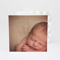 Faire-part naissance Moderne et Doux Photos personnalisable - 10 x 10 cm - Monfairepart