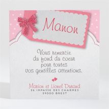 Remerciement naissance Le plus beau des cadeaux personnalisable - 9,5 x 9,5 cm - Monfairepart