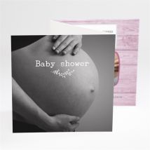 Faire-part baby shower Découverte personnalisable - 10 x 10 cm - Monfairepart