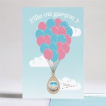 Faire-part baby shower Ma Surprise personnalisable - 14,5 x 21 cm - Monfairepart
