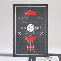Invitation anniversaire 40 ans ensemble