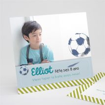 Invitation anniversaire Football photo