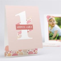 Invitation anniversaire Poudre fleurie