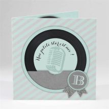 Faire-part naissance Graine de star photo personnalisable - 13,5 x 13,5 cm - Monfairepart