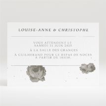 Carton d'invitation mariage rétro chic vintage personnalisable - 11 x 7,5 cm - Monfairepart