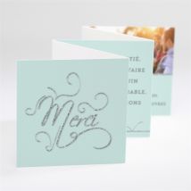 Carte de remerciement mariage Shining ! personnalisable - 7,5 x 7,5 cm - Monfairepart