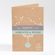 Menu mariage Petite cocotte personnalisable - 10 x 14,5 cm - Monfairepart