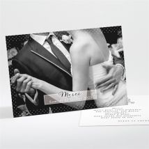 Carte de remerciement mariage Retro original personnalisable - 13,8 x 9,5 cm - Monfairepart
