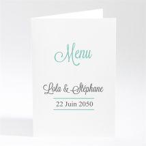 Menu mariage Pour une annonce originale personnalisable - 10 x 14,5 cm - Monfairepart