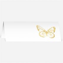 Marque-place mariage Papillon original personnalisable - 9,5 x 4,2 cm - Monfairepart