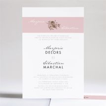 Faire-part mariage Annonce classique personnalisable - 14,5 x 21 cm - Monfairepart