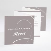 Carte de remerciement mariage Notre Danse personnalisable - 7,5 x 7,5 cm - Monfairepart
