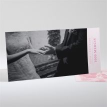 Carte de remerciement mariage Carte gourmande et raffinée personnalisable - 21 x 10 cm - Monfairepart