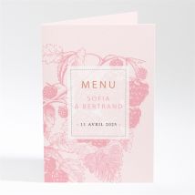 Menu mariage Carte gourmande et raffinée personnalisable - 10 x 14,5 cm - Monfairepart