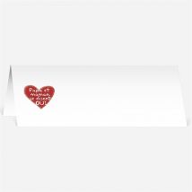 Marque-place mariage Les enfants annoncent ! personnalisable - 9,5 x 4,2 cm - Monfairepart