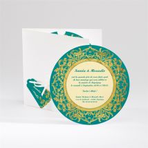 Faire-part mariage Byzantin personnalisable - 14 cm - Monfairepart