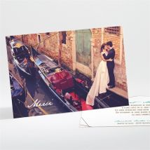 Carte de remerciement mariage Papillon photo original personnalisable - 13,8 x 9,5 cm - Monfairepart