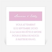 Carton d'invitation mariage Nos plus belles photos personnalisable - 9,5 x 9,5 cm - Monfairepart