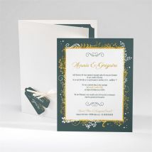 Faire-part mariage Scintillant et original personnalisable - 14 x 17,4 cm - Monfairepart