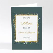 Menu mariage Scintillant et original personnalisable - 10 x 14,5 cm - Monfairepart