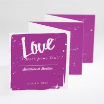 Carte de remerciement mariage Notre Mariage personnalisable - 7,5 x 7,5 cm - Monfairepart