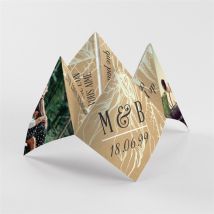 Menu mariage personnalisable - 20,9 x 20,9 cm - Monfairepart