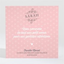 Remerciement naissance Des photos pour une Surprise personnalisable - 9,5 x 9,5 cm - Monfairepart