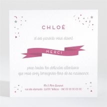 Remerciement naissance Annonce photo surprise personnalisable - 9,5 x 9,5 cm - Monfairepart