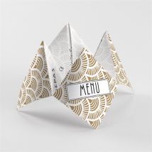 Menu mariage personnalisable - 20,9 x 20,9 cm - Monfairepart
