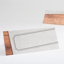 Marque-place baptême Maison du baptême ! personnalisable - Couleur Beige - 9,5 x 4,2 cm - Monfairepart