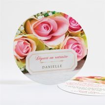 Carte invitation départ à la retraite Invitation florale