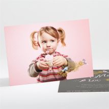 Remerciement baptême Annonce surprise personnalisable - 13,8 x 9,5 cm - Monfairepart