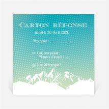 Carton réponse départ à la retraite Profiter de la Montagne