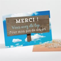 Remerciement départ à la retraite Rêves de voyage