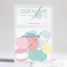 Carte invitation départ à la retraite A vos pelotes!