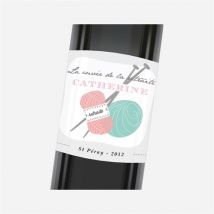 Etiquette de bouteille départ retraite A vos pelotes!