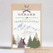 Carte invitation départ à la retraite Vive la Chasse!