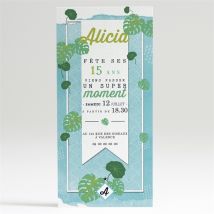 Invitation anniversaire Tropical et aquatique